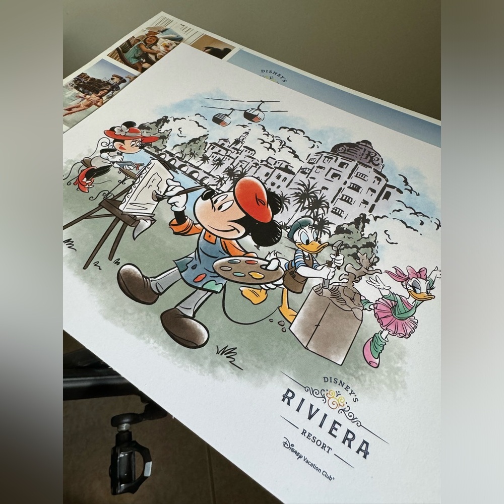 Disney Riviera Resort Print Mickey & Minnie, Donald & Daisy, DVC Vacation Club - Picture 2 of 2